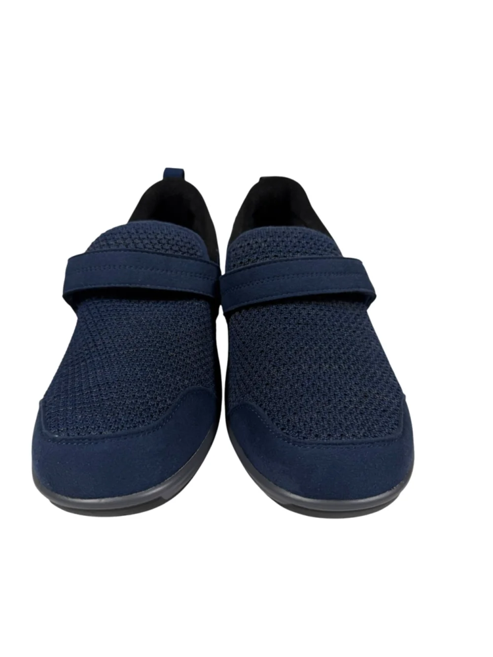 Orthofeet Slip On Walking Shoes Navy Strap Orthotic Comfort Women's Size 8 Wide